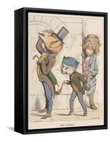 Aesop Fables-C.H. Bennett-Framed Stretched Canvas