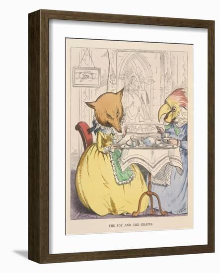 Aesop Fables-C.H. Bennett-Framed Giclee Print