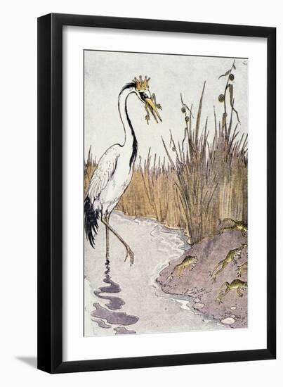 Aesop: Frogs Wish for King-Milo Winter-Framed Giclee Print