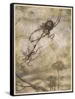 Aesop, Gnat and the Lion-Arthur Rackham-Framed Stretched Canvas