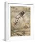 Aesop, Gnat and the Lion-Arthur Rackham-Framed Art Print