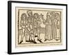 Aesop Greek Writer of Fables as Depicted by an Anonymous Medieval Woodcut Artist-null-Framed Art Print