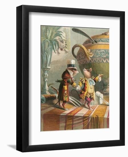 Aesop's Fables, City Mouse and Country Mouse-null-Framed Art Print