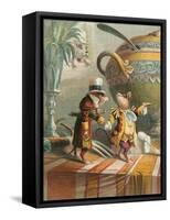 Aesop's Fables, City Mouse and Country Mouse-null-Framed Stretched Canvas