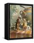 Aesop's Fables, City Mouse and Country Mouse-null-Framed Stretched Canvas