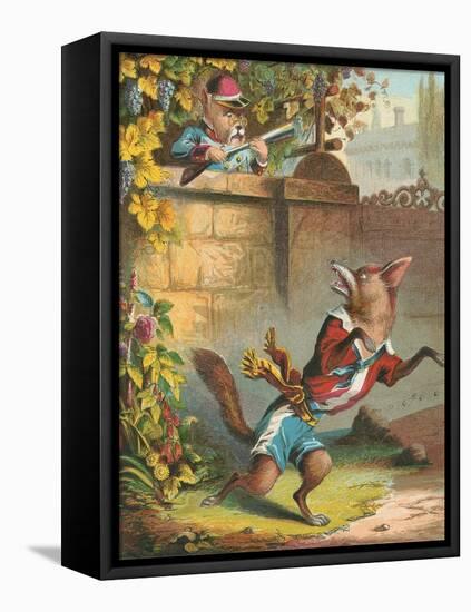 Aesop's Fables, Sour Grapes-null-Framed Stretched Canvas