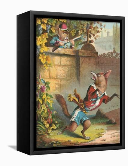 Aesop's Fables, Sour Grapes-null-Framed Stretched Canvas