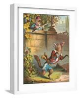 Aesop's Fables, Sour Grapes-null-Framed Art Print