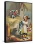 Aesop's Fables, the Dog in the Manger-null-Framed Stretched Canvas