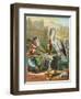 Aesop's Fables, the Fox and the Stork-null-Framed Art Print