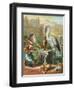 Aesop's Fables, the Fox and the Stork-null-Framed Art Print