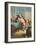 Aesop's Fables, the Ox and the Frogs-null-Framed Art Print