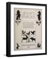 Aesop, Title Page, Rackham-Arthur Rackham-Framed Art Print