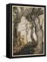 Aesop, Trees and the Axe-Arthur Rackham-Framed Stretched Canvas