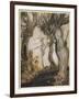 Aesop, Trees and the Axe-Arthur Rackham-Framed Art Print