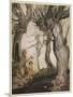 Aesop, Trees and the Axe-Arthur Rackham-Mounted Art Print