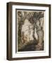 Aesop, Trees and the Axe-Arthur Rackham-Framed Art Print