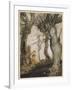 Aesop, Trees and the Axe-Arthur Rackham-Framed Art Print