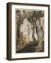 Aesop, Trees and the Axe-Arthur Rackham-Framed Art Print