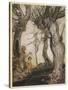 Aesop, Trees and the Axe-Arthur Rackham-Stretched Canvas