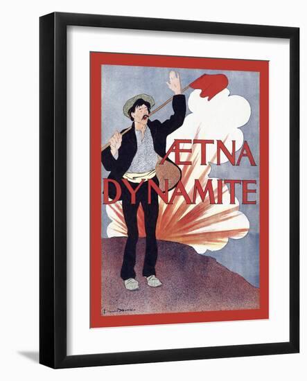 Aetna Dynamite-Edward Penfield-Framed Art Print