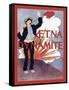 Aetna Dynamite-Edward Penfield-Framed Stretched Canvas