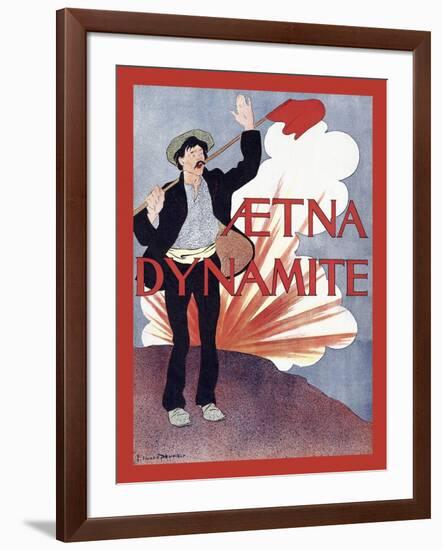 Aetna Dynamite-Edward Penfield-Framed Art Print