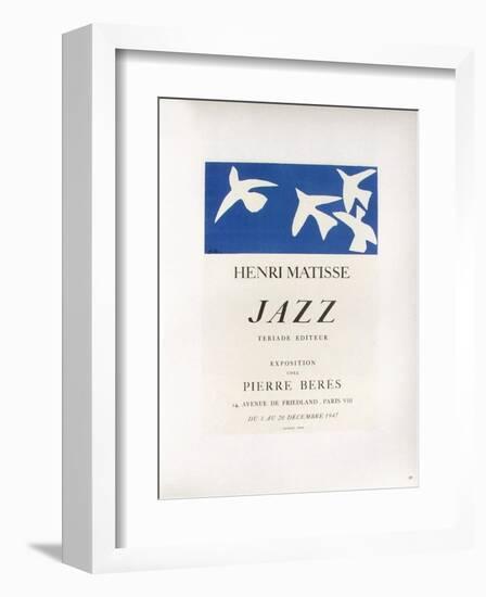 AF 1947 - Jazz Chez Pierre Beres-Henri Matisse-Framed Collectable Print