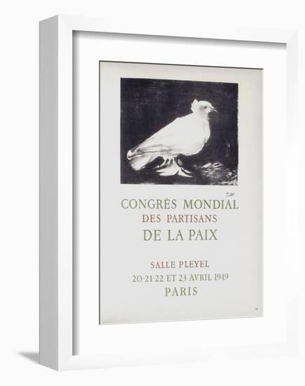 AF 1949 - Congres Mondial des Partisans de la Paix-Pablo Picasso-Framed Collectable Print