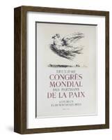 AF 1950 - Deuxième Congrès Mondial des Partisans d-Pablo Picasso-Framed Collectable Print