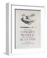 AF 1950 - Deuxième Congrès Mondial des Partisans d-Pablo Picasso-Framed Collectable Print