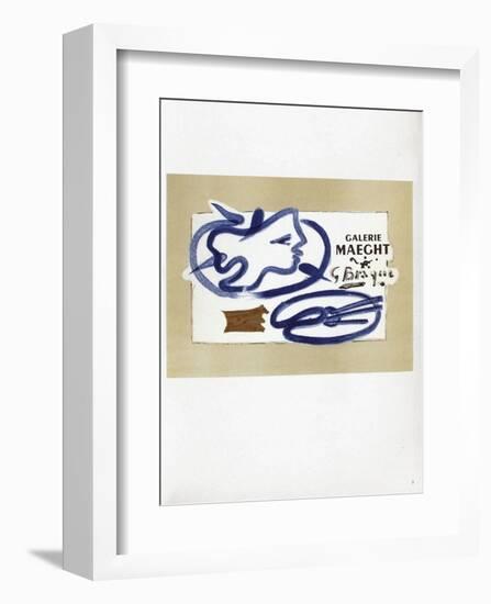 AF 1950 - Galerie Maeght-Georges Braque-Framed Collectable Print