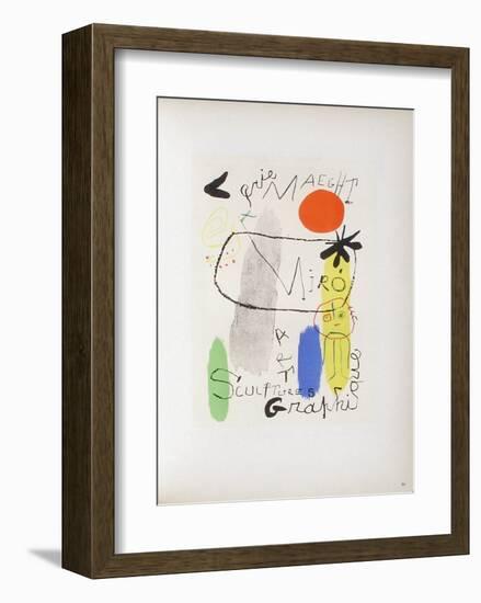 AF 1950 - Galerie Maeght-Joan Miro-Framed Collectable Print