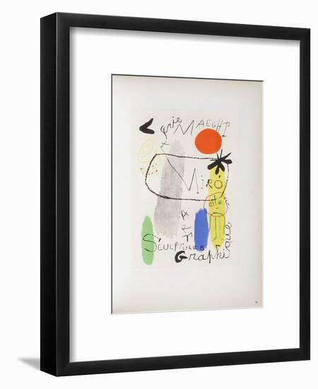 AF 1950 - Galerie Maeght-Joan Miro-Framed Collectable Print