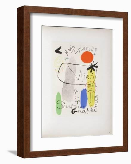 AF 1950 - Galerie Maeght-Joan Miro-Framed Collectable Print