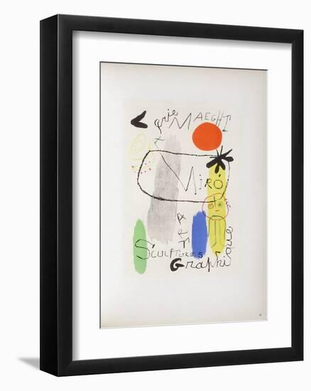 AF 1950 - Galerie Maeght-Joan Miro-Framed Collectable Print