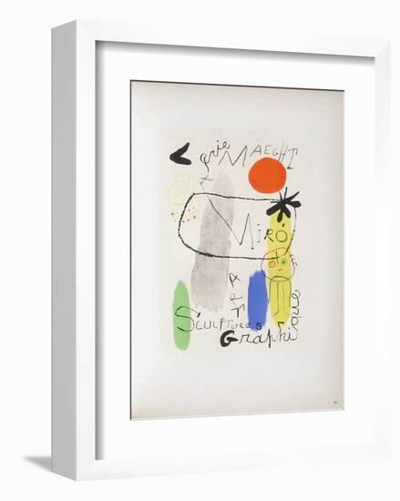 AF 1950 - Galerie Maeght-Joan Miro-Framed Collectable Print