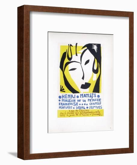 AF 1950 - Maison De La Pensée Française-Henri Matisse-Framed Collectable Print