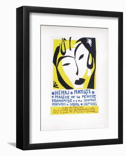 AF 1950 - Maison De La Pensée Française-Henri Matisse-Framed Collectable Print