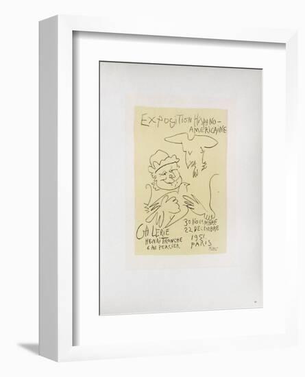 AF 1951 - Exposition Hispano-Américaine-Pablo Picasso-Framed Collectable Print