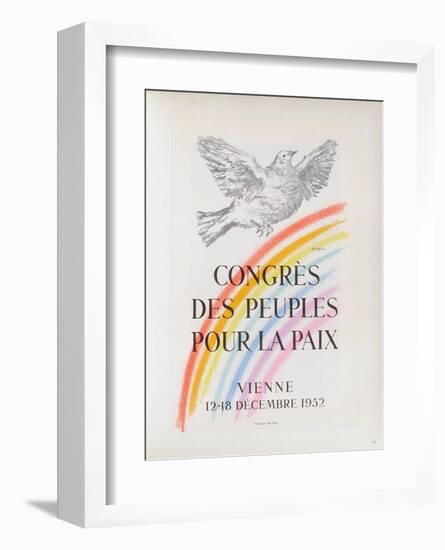 AF 1952 - Congrès des Peuples pour la Paix-Pablo Picasso-Framed Collectable Print