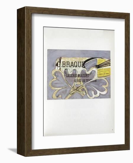 AF 1952 - Galerie Maeght-Georges Braque-Framed Collectable Print