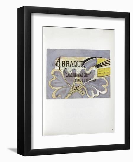 AF 1952 - Galerie Maeght-Georges Braque-Framed Collectable Print