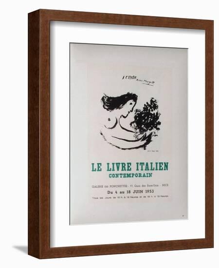 AF 1953 - Le IIvre ItaIIen-Marc Chagall-Framed Collectable Print