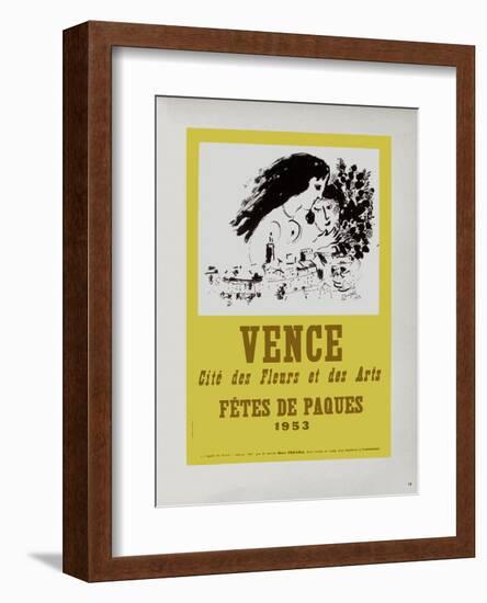 AF 1953 - Vence Fêtes De Pâques-Marc Chagall-Framed Collectable Print