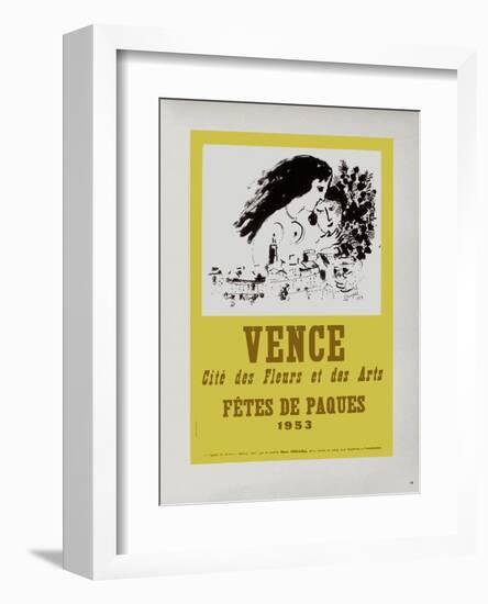 AF 1953 - Vence Fêtes De Pâques-Marc Chagall-Framed Collectable Print