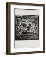 AF 1954 - Toros en Vallauris-Pablo Picasso-Framed Collectable Print