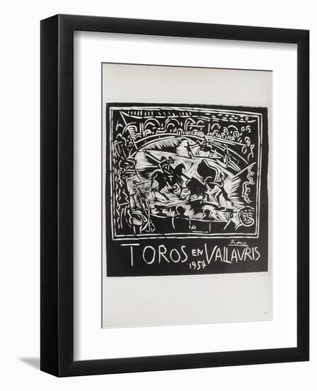 AF 1954 - Toros en Vallauris-Pablo Picasso-Framed Collectable Print