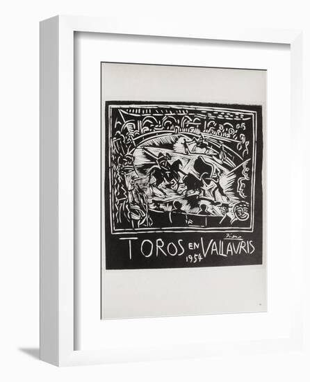 AF 1954 - Toros en Vallauris-Pablo Picasso-Framed Collectable Print