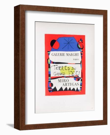 AF 1955 - Terres De Grand Feu-Joan Miro-Framed Collectable Print